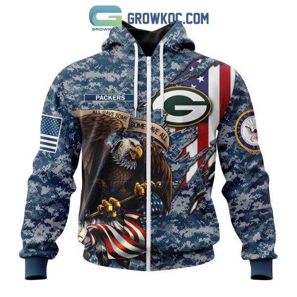 Green Bay Packers NFL Honor US Navy Veterans All Gave Some Some Gave All Personalized Hoodie T Shirt