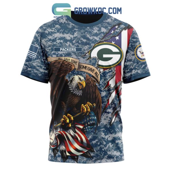 Green Bay Packers NFL Honor US Navy Veterans All Gave Some Some Gave All Personalized Hoodie T Shirt