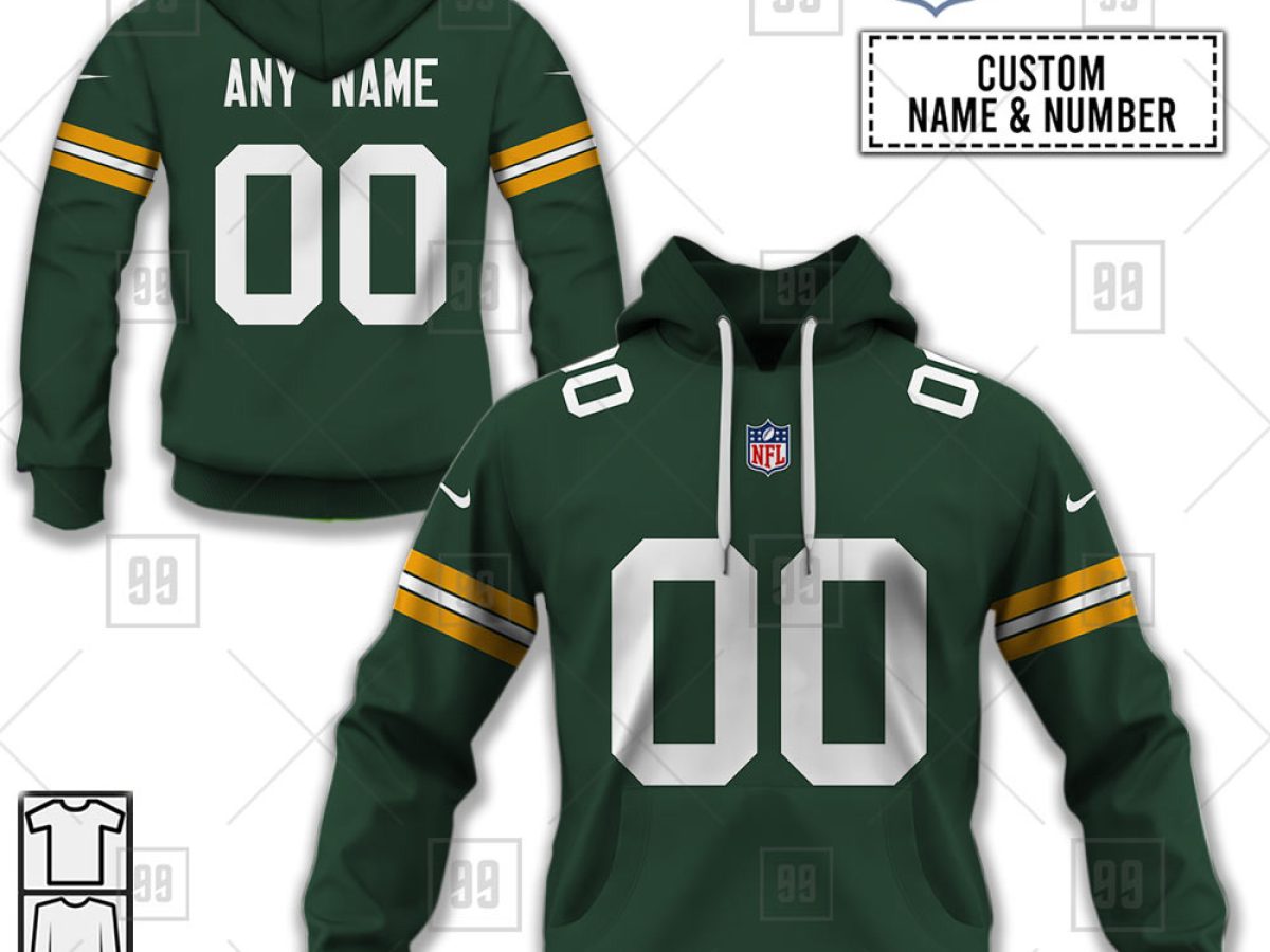 Green Bay Packers NFL Personalized Home Jersey Hoodie T Shirt - Growkoc