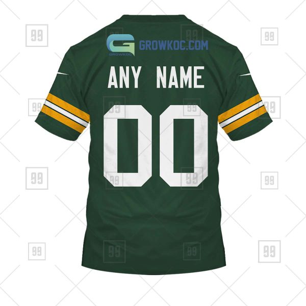 Green Bay Packers NFL Personalized Home Jersey Hoodie T Shirt