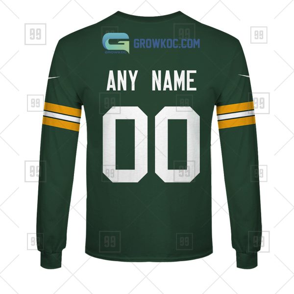 Green Bay Packers NFL Personalized Home Jersey Hoodie T Shirt