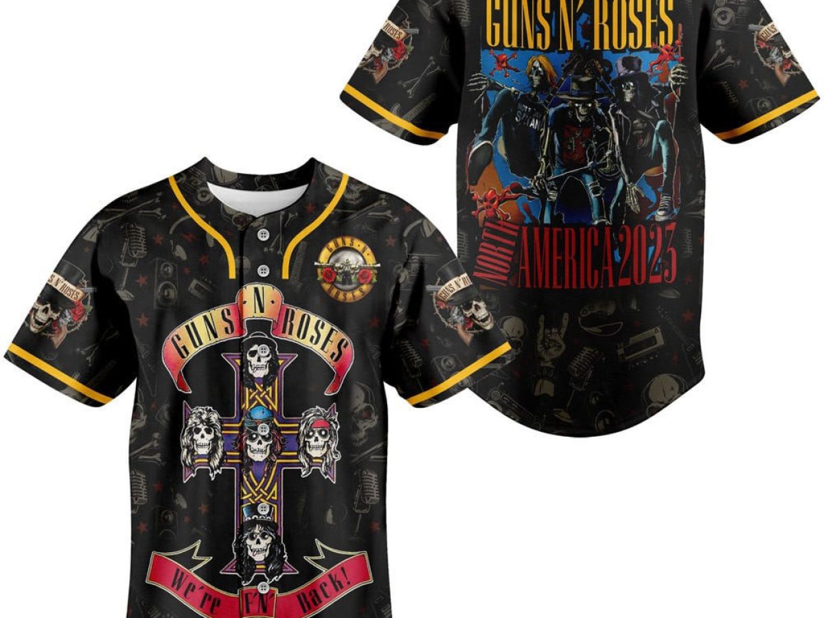 Guns N' Roses North America 2023 Baseball Jersey - Growkoc