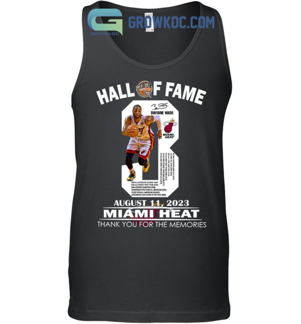 Hall of Fame Basketball Dwyane Wade Miami Heat Shirt Hoodie Sweater