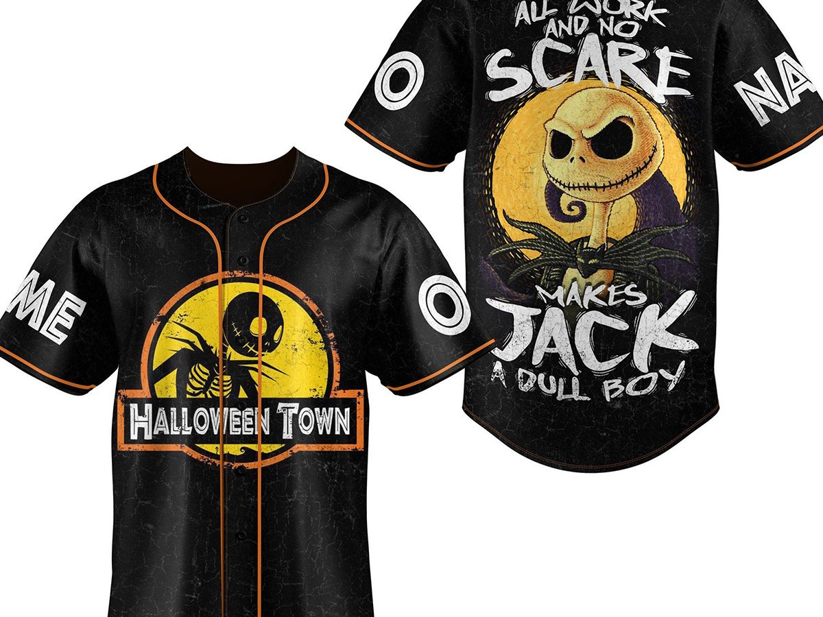 Tennessee Fear The Volunteers Jack Skellington Halloween Personalized Baseball  Jersey - Growkoc