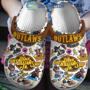 Hank Williams JR Outlaws Country Whiskey Bent And Hellbound Clogs Crocs