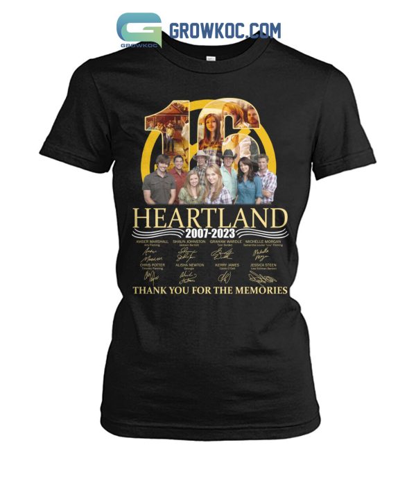 Heartland 16 Years 2007 2023 Memories T Shirt