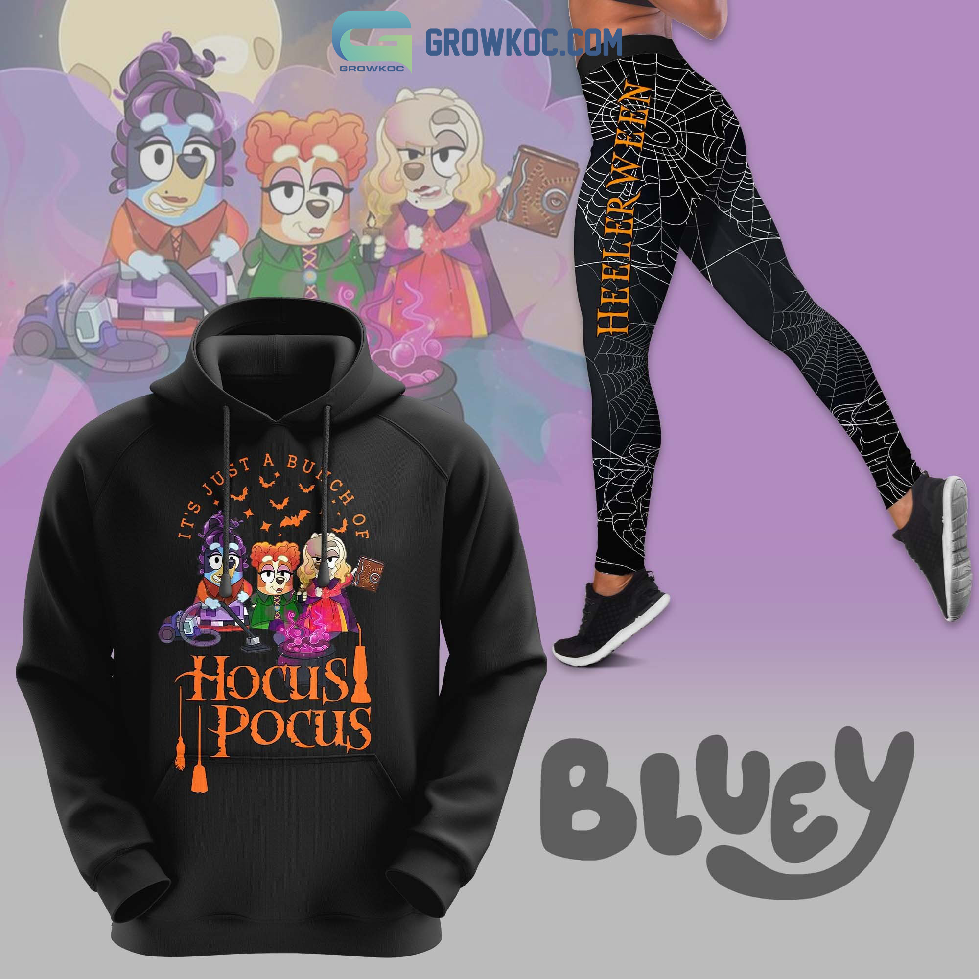 Hocus Pocus Back And More Gorgeous Than Ever Halloween Hooded Sweatshirt,  Leggings - Tagotee