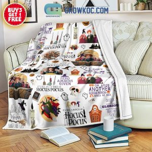Hocus Pocus Witch Look Another Glorious Morning Makes Me Sick Fleece Blanket Quilt