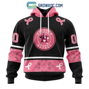 Houston Astros MLB In Classic Style With Paisley In October We Wear Pink Breast Cancer Hoodie T Shirt
