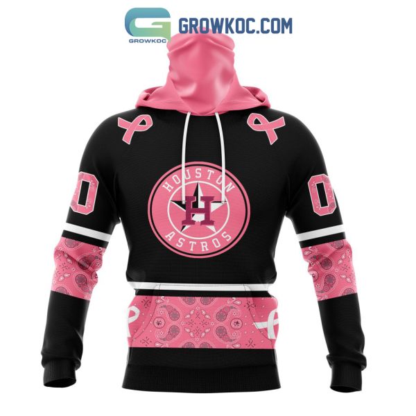Houston Astros MLB In Classic Style With Paisley In October We Wear Pink Breast Cancer Hoodie T Shirt
