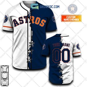 Houston Astros MLB Personalized Mix Baseball Jersey