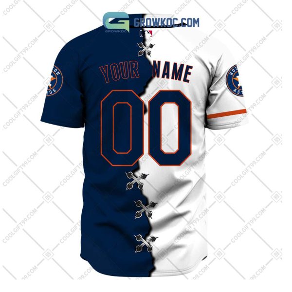 Houston Astros MLB Personalized Mix Baseball Jersey