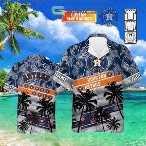 Houston Astros MLB Personalized Palm Tree Hawaiian Shirt