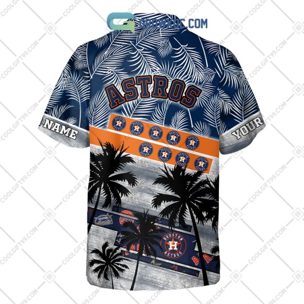 Houston Astros MLB Personalized Palm Tree Hawaiian Shirt