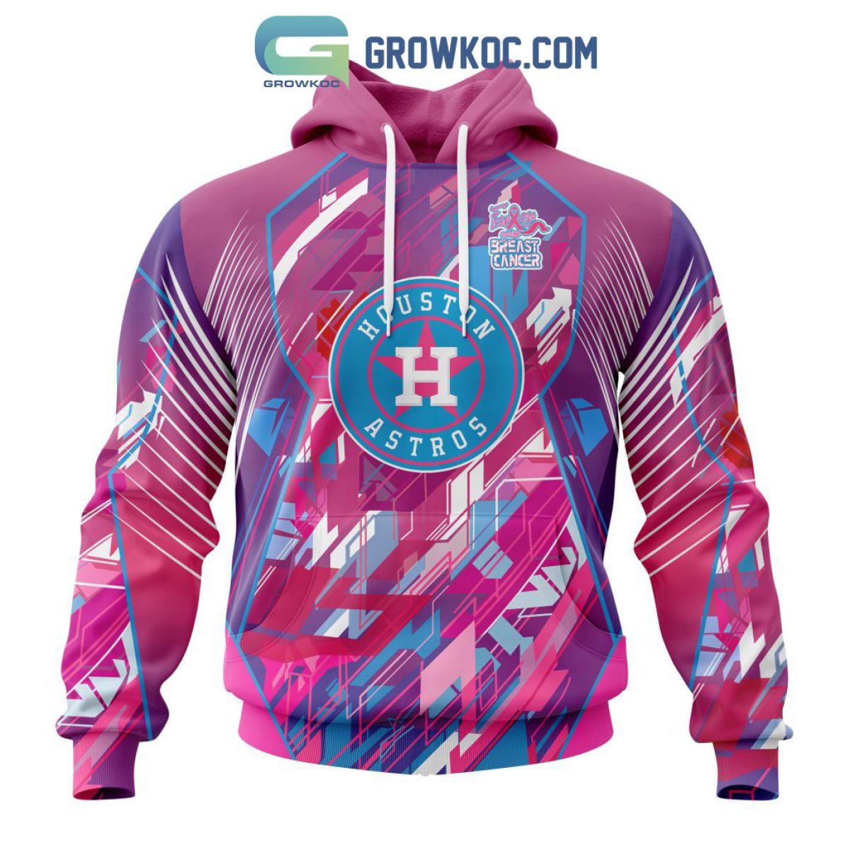 Houston Astros MLB In Classic Style With Paisley In October We Wear Pink  Breast Cancer Hoodie T Shirt - Growkoc