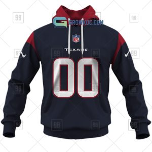 Houston Texans NFL Personalized Home Jersey Hoodie T Shirt