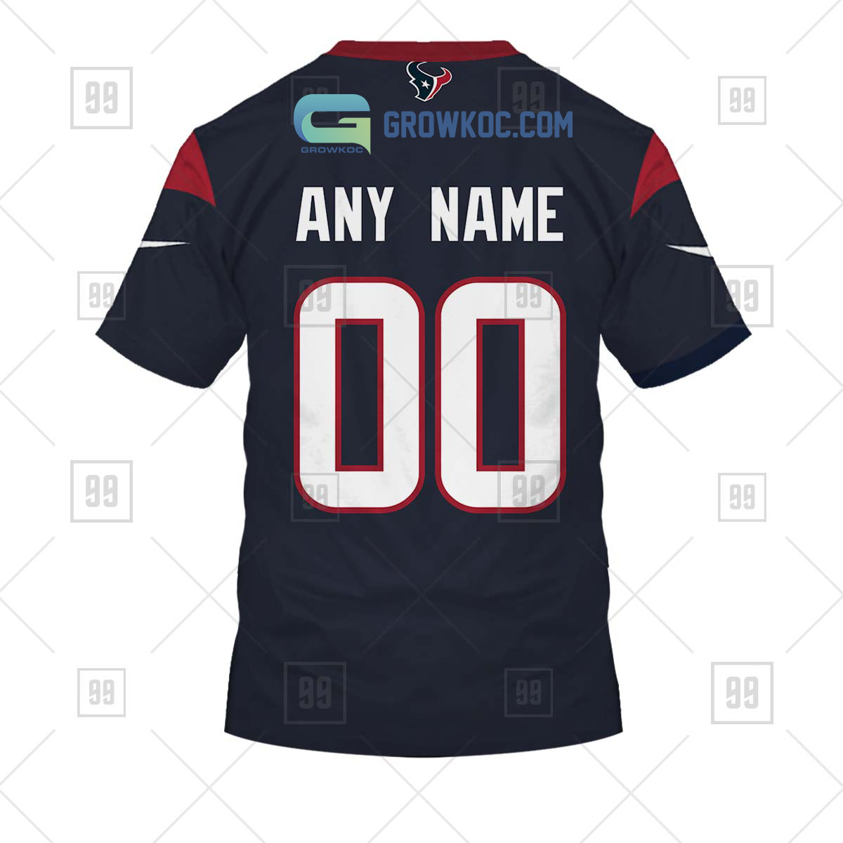 Houston Texans NFL Custom Name Baseball Jersey Shirt Gift For Men
