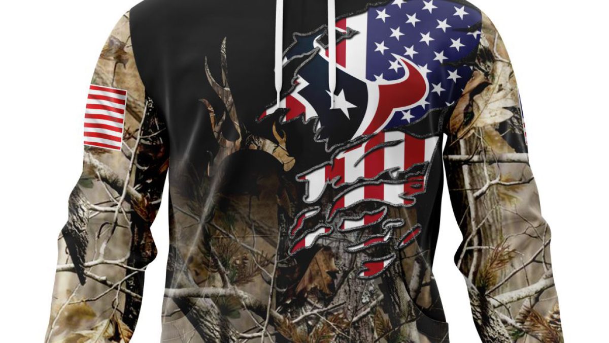 Official Houston Texans Camo Hoodies, Texans Camouflage Jerseys