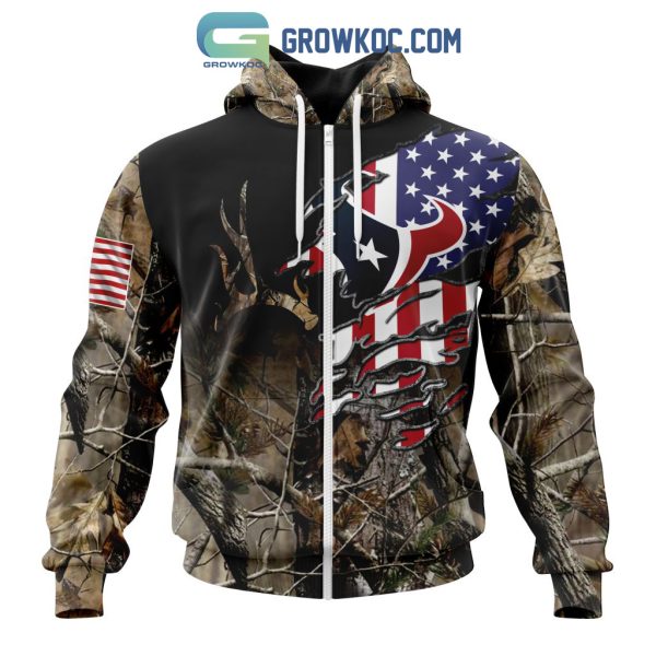 Houston Texans NFL Special Camo Realtree Hunting Personalized Hoodie T Shirt