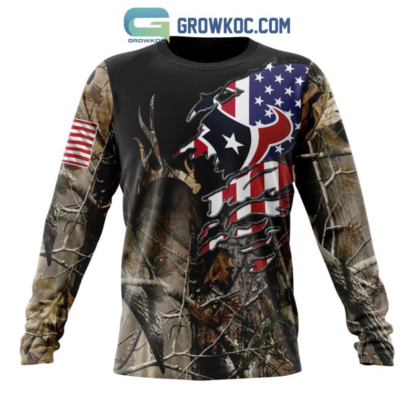 Houston Texans NFL Special Camo Realtree Hunting Personalized Hoodie T Shirt
