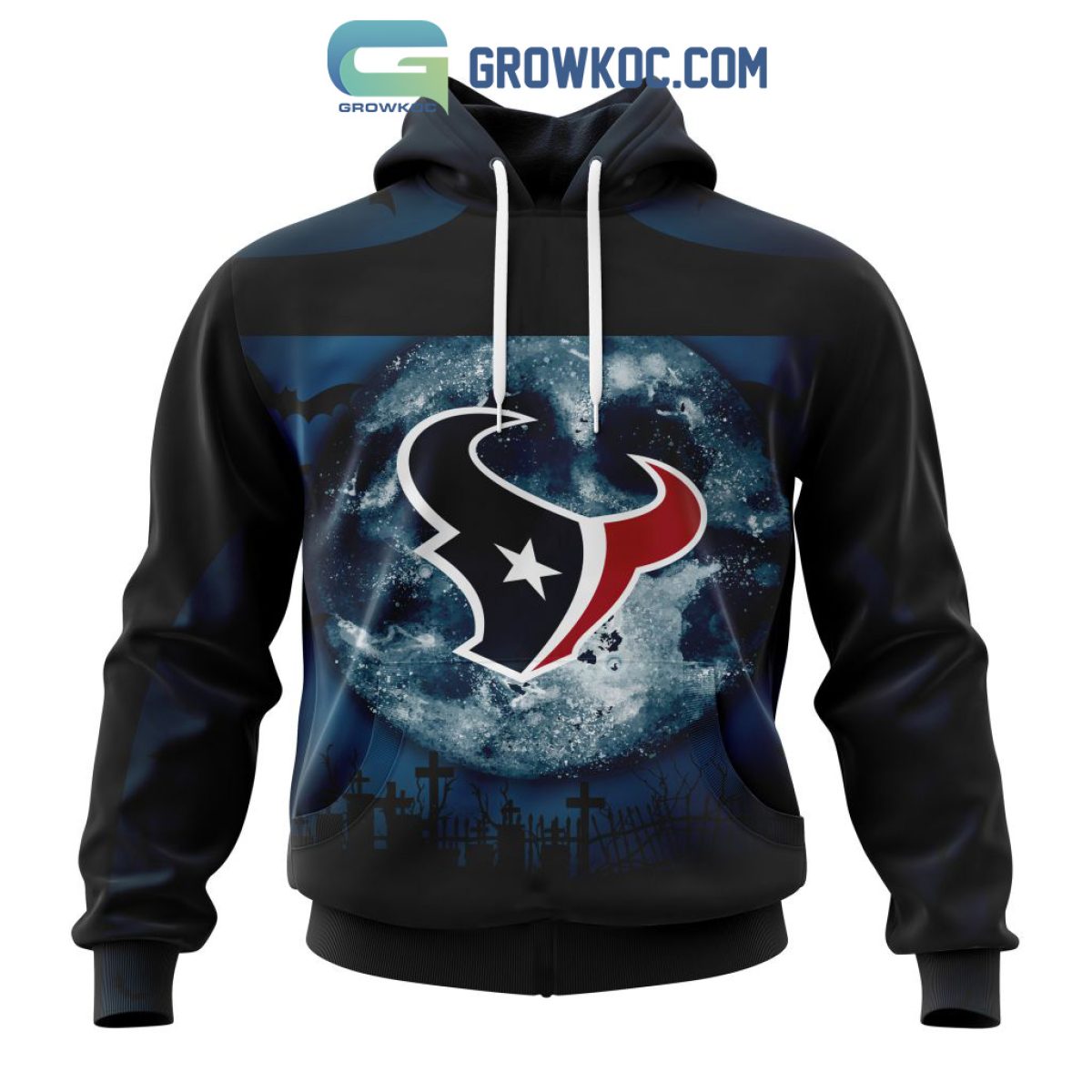 NFL Team Apparel Houston Texans Hoodie Youth Size S Navy Blue & Red