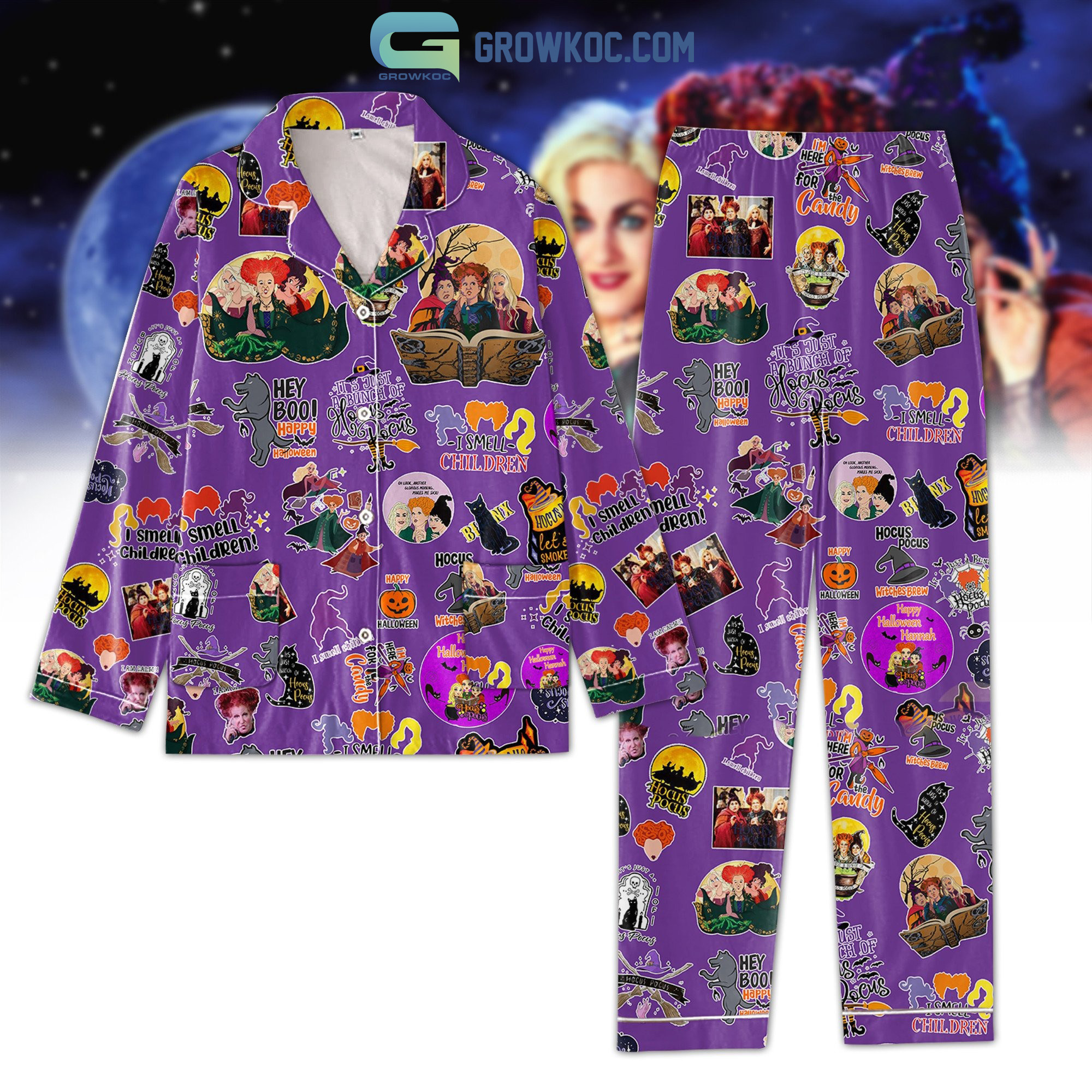 I Smell Children It's just A Bunch of Hocus Pocus Pajamas Set
