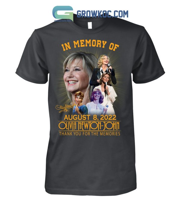 In Memory Of Olivia Newton John Memories T Shirt
