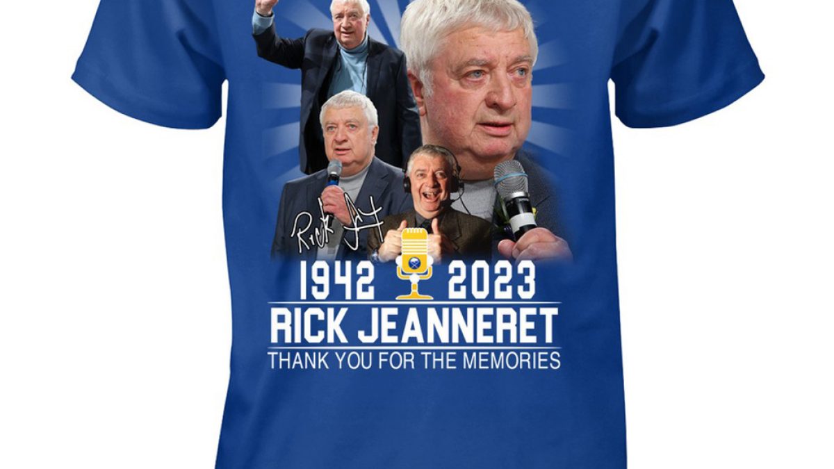 Rick Jeanneret Buffalo Sabres 1942-2023 thank you for the memories  signatures shirt, hoodie, sweater, long sleeve and tank top