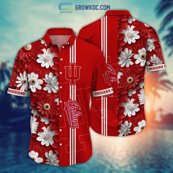 Indiana Hoosiers NCAA Flower Hawaiian Shirt