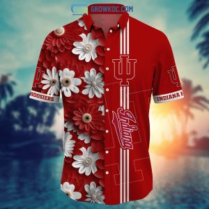 Indiana Hoosiers NCAA Flower Hawaiian Shirt