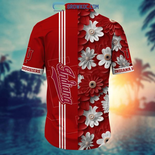 Indiana Hoosiers NCAA Flower Hawaiian Shirt