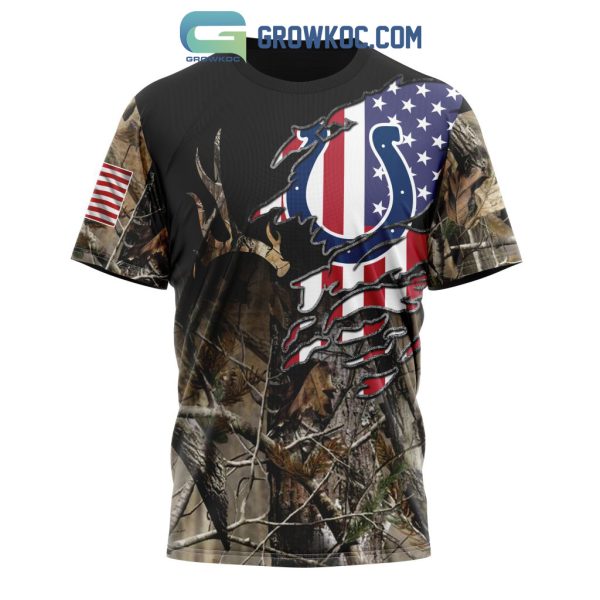 Indianapolis Colts NFL Special Camo Realtree Hunting Personalized Hoodie T Shirt