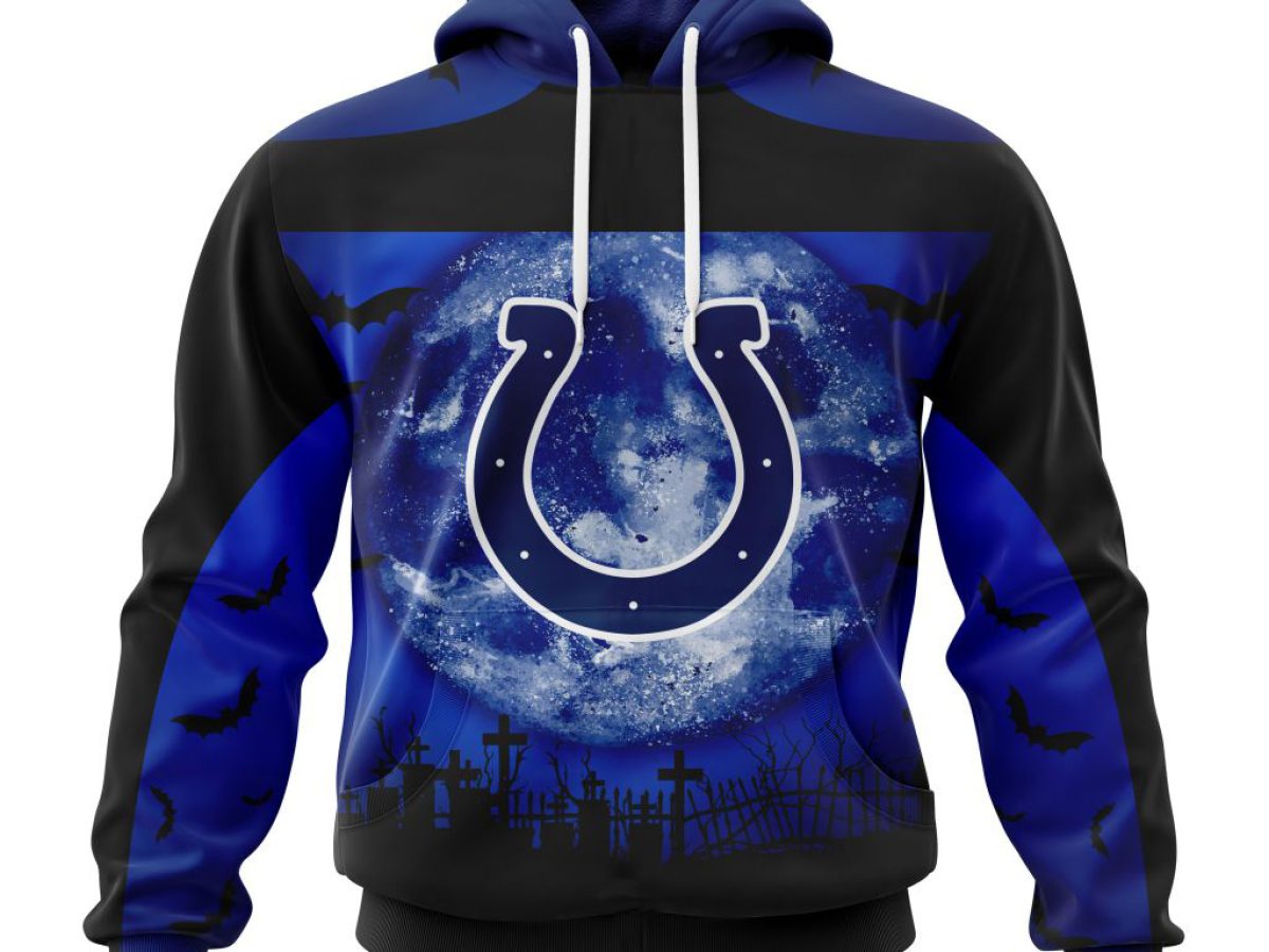 Indianapolis Colts Football Haloween 3D Hoodie Nfl Logo 3D Sweatshirt -  Best Seller Shirts Design In Usa