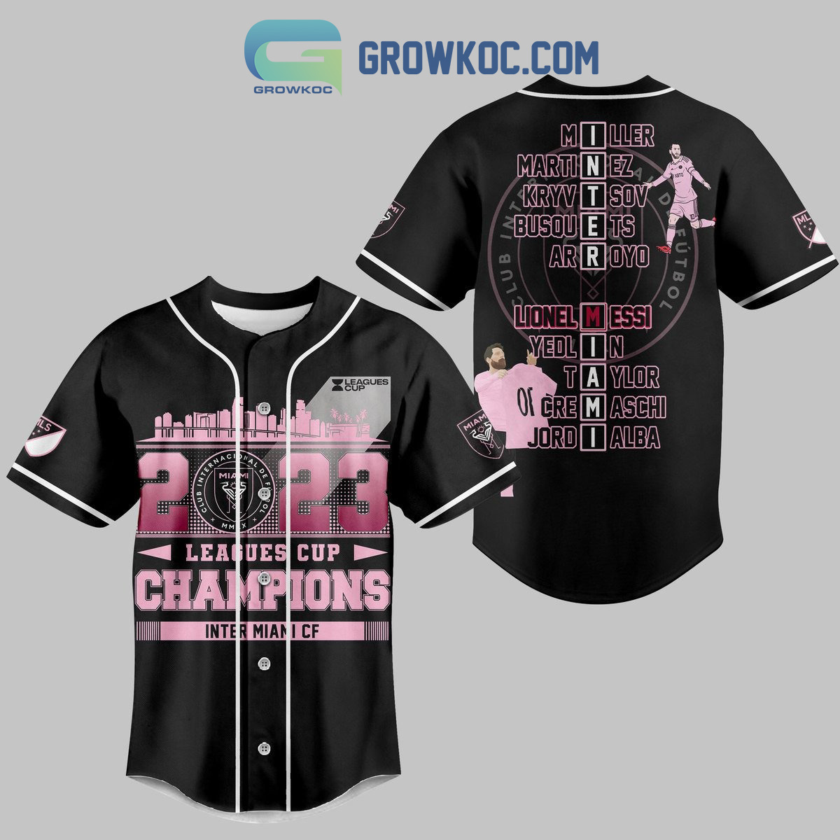 Messi 10 Inter Miami FC Pink Design Baseball Jersey - Growkoc
