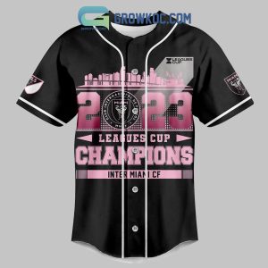 Inter Miami CF 2023 Leagues Cup Champions Messi 10 Goat Baseball Jersey