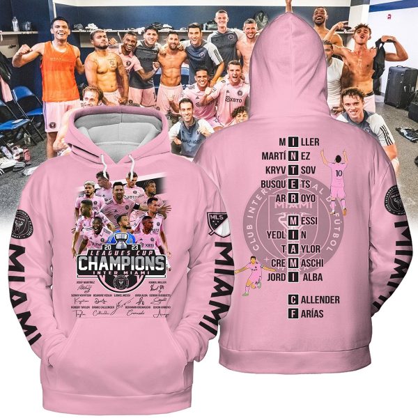 Inter Miami CF Team 2023 Leagues Cup Champions Hoodie T Shirt