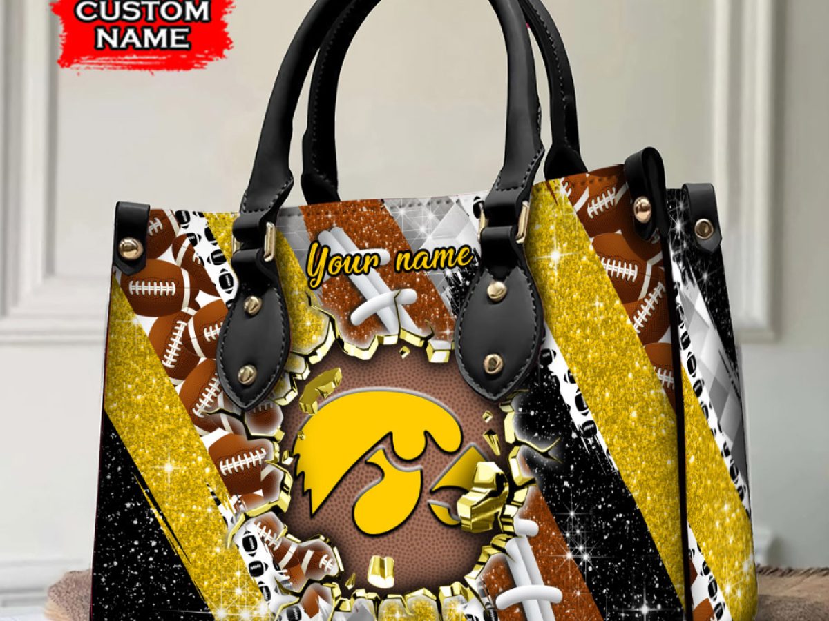 Iowa Hawkeyes Personalized Diamond Design Women Handbags and Woman Purse  Wallet - Growkoc