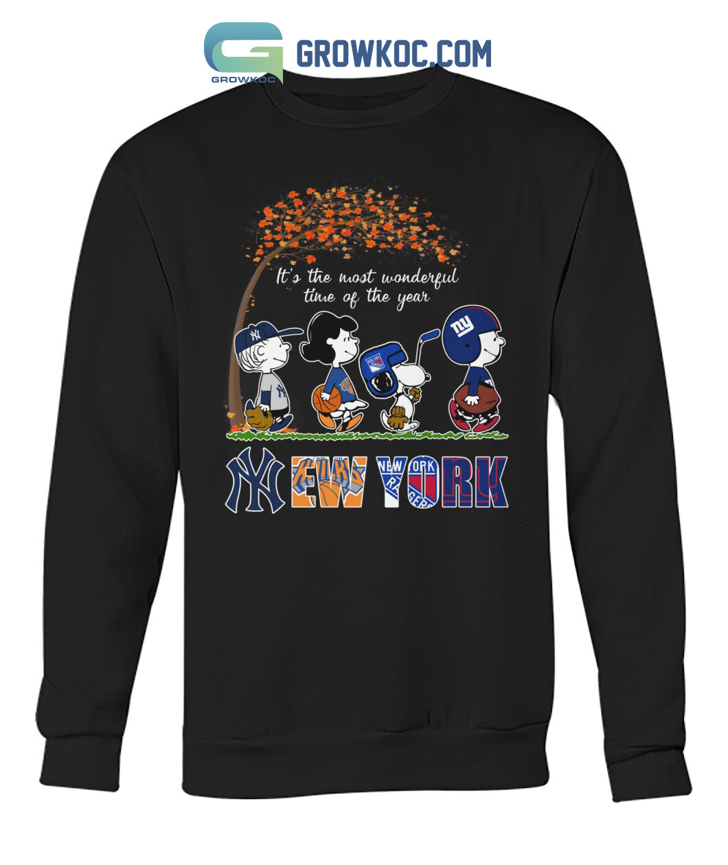 It's The Most Wonderful Time Of The Year New York Yankees Knicks Rangers And Giants T Shirt