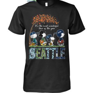 It’s The Most Wonderful Time Of The Year Seattle Seahawks Mariners Kraken And Storm T Shirt