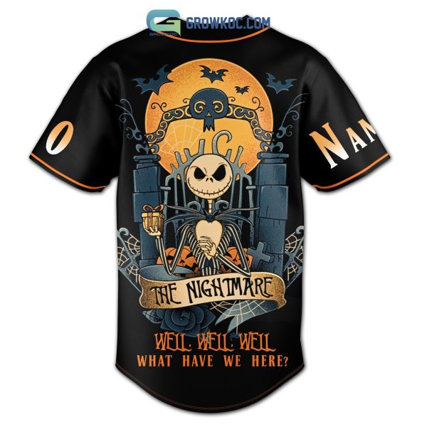 Jack Skellington’s The Nightmare Halloween Town Personalized Baseball Jersey