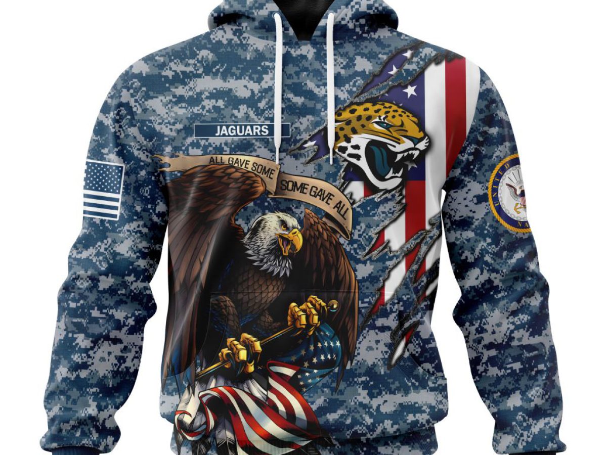 Personalized NFL Jacksonville Jaguars Salute To Service Honor Veterans And  Their Families Hoodie - Torunstyle