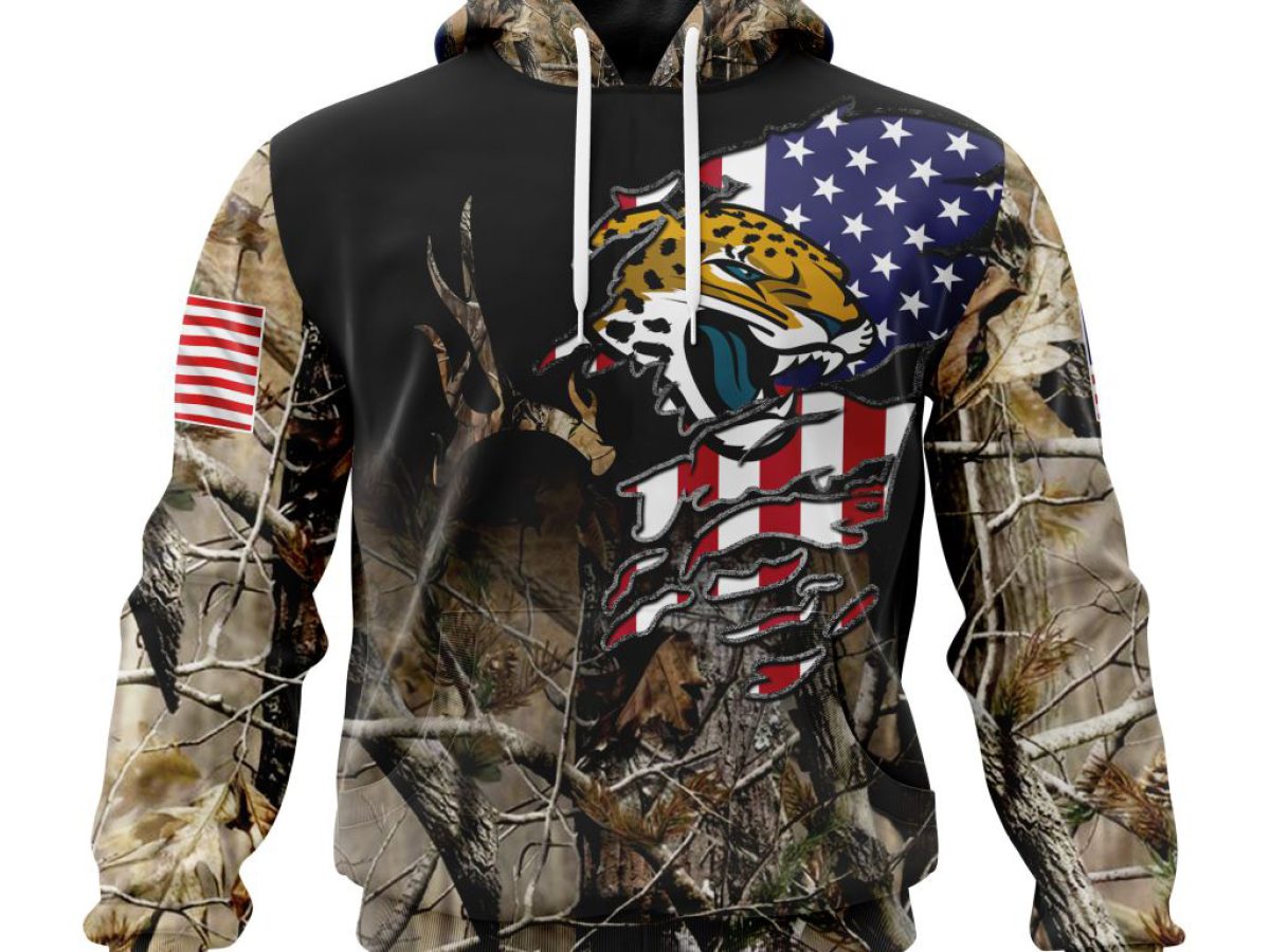 Jacksonville Jaguars NFL Special Camo Realtree Hunting Personalized Hoodie  T Shirt - Growkoc