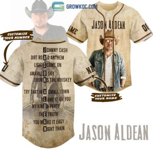 Jason Aldean All Album Personalized Baseball Jersey