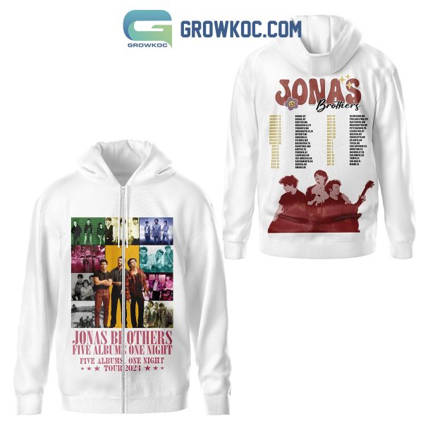 Jonas Brothers Five Albums One Night Tour 2023 Hoodie T Shirt