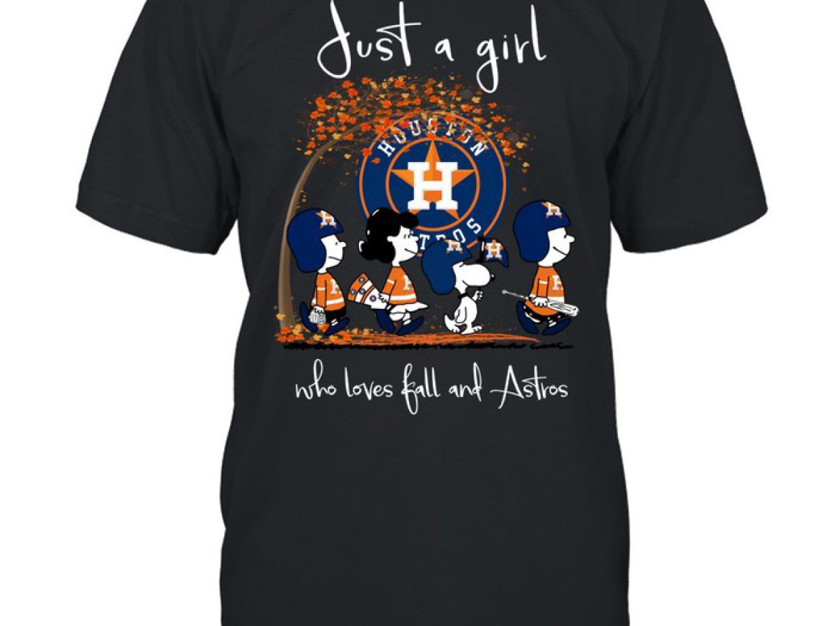 Just A Girl Who Loves Fall And Astros T Shirt - Growkoc