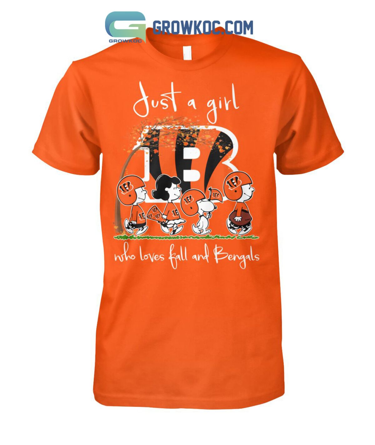 Just A Girl Who Love Fall And Cincinnati Bengals Tee Shirt - Yesweli
