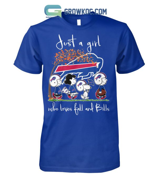 Just A Girl Who Loves Fall And Bills T Shirt