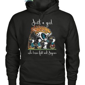 Just A Girl Who Loves Fall And Jaguars T Shirt
