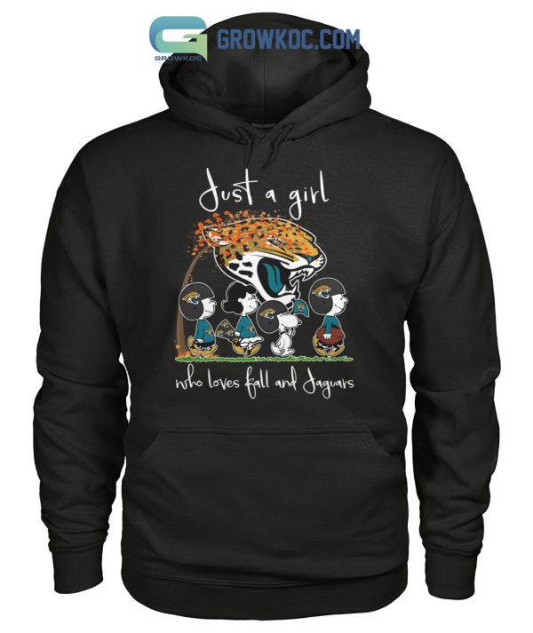 Just A Girl Who Loves Fall And Jaguars T Shirt