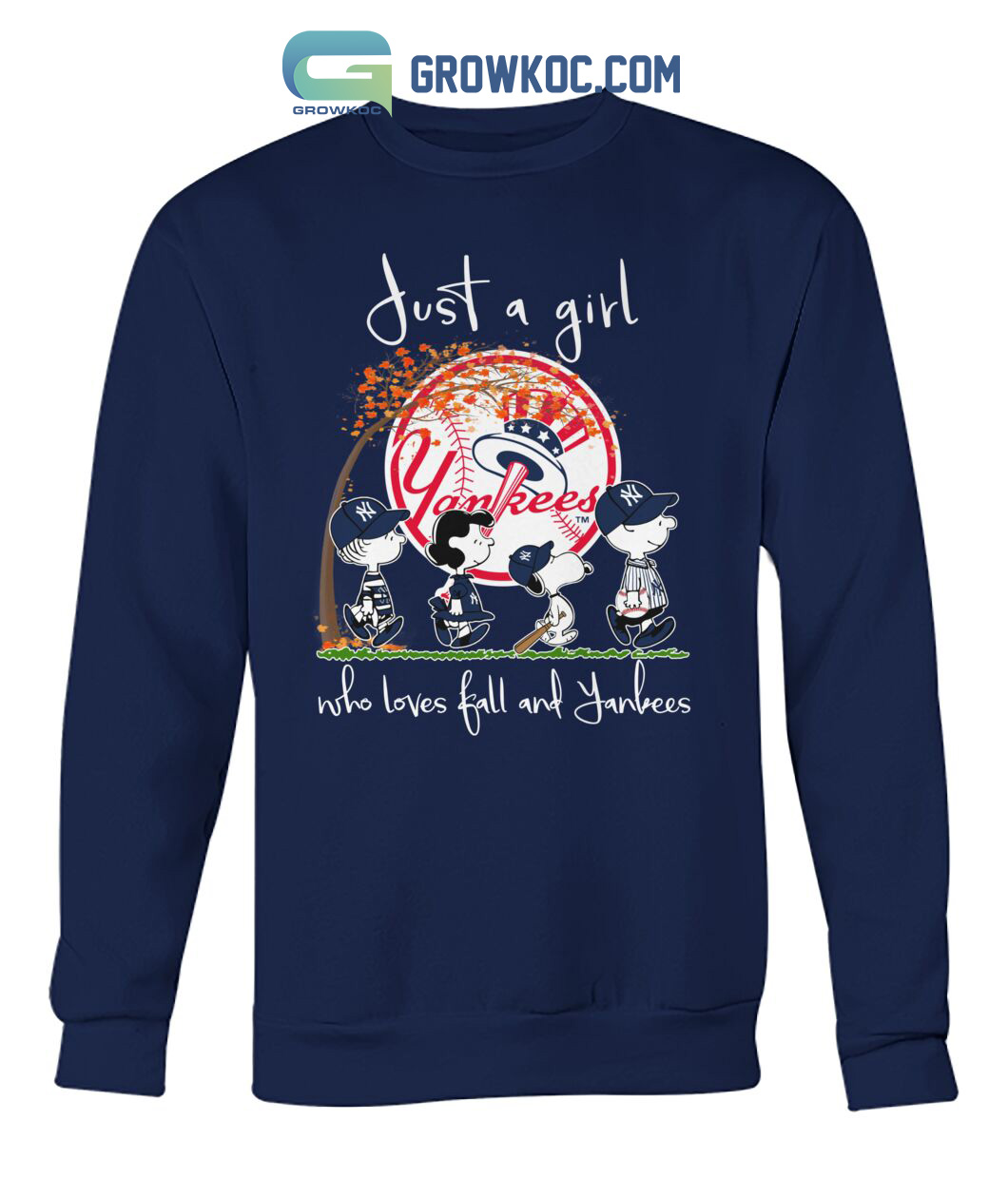 Just A Girl Who Loves Fall And Yankees T Shirt - teejeep